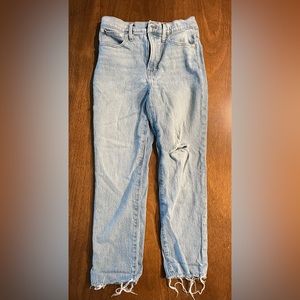 Madewell Perfect Vintage Jean Light Wash Size 28